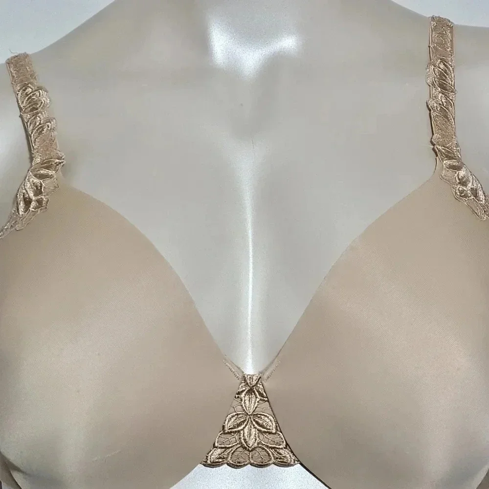 34D Lilyette 963 Every Bit Invisible Smooth Underwire Bra Nude - Picture 4 of 10